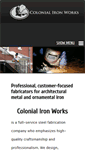 Mobile Screenshot of colonial-ironworks.com