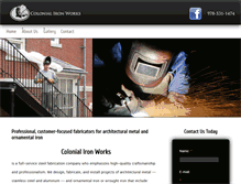 Tablet Screenshot of colonial-ironworks.com